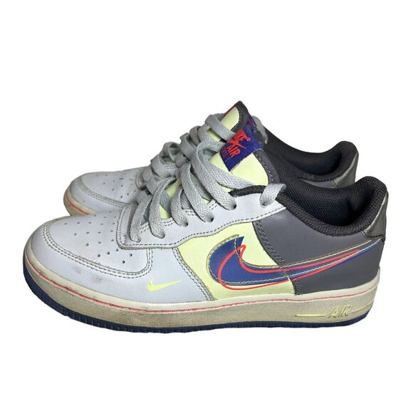 NIKE Air Force 1 Low GS Dunk It Sneakers Youth Size 4Y CT1628-001 - Picture 6 of 9